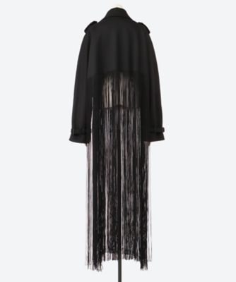 BODY PAINTED FRINGE COAT | doublet