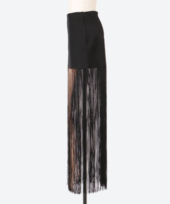 ＢＯＤＹ ＰＡＩＮＴＥＤ ＦＲＩＮＧＥ ＳＫＩＲＴ | ファッション・服