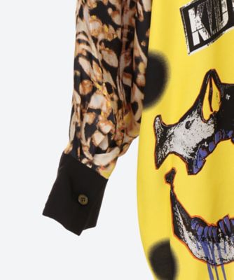 ＴＨＲＥＥ　ＰＡＮＥＬ　ＳＨＩＲＴ　ＳＫＵＬＬ　ＰＲＩＮＴ　ＰＡＴＴＥＲＮ