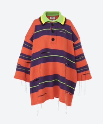 ＯＶＥＲＳＩＺＤ ＢＯＲＤＥＲ ＰＯＬＯ ＫＮＩＴ 