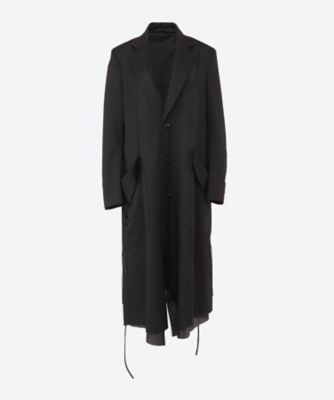 ＜sulvam (Women)＞ＧＡＢＡＲＤＩＮＥ　ＰＩＰＩＮＧ　ＬＯＮＧ　ＣＯＡＴ