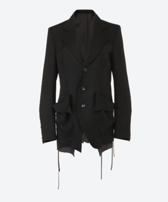 ＜sulvam (Women)＞３ＢＵＴＴＯＮ　ＧＡＢＡＲＤＩＮＥ　ＰＩＰＩＮＧ　ＪＡＣＫＥＴ