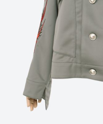 SHINY JERSEY EMBROIDERY BLOUSON