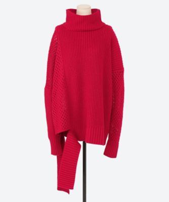 【新品未使用】SULVAM MESH ASYMMETRY KNIT sulvam MESH ASYMMETRY KNIT