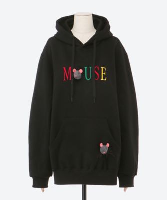 EMBROIDERY HOODIE WITH MICE