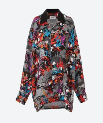 KIDILL レオパード柄 ポケット フレアシャツ QRpdDmFwEerP.jpg?width=768