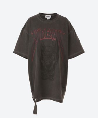 ＜三越伊勢丹/公式＞ KIDILL/キディル Tシャツ BLACK OVERDYE トップス【三越伊勢丹/公式】