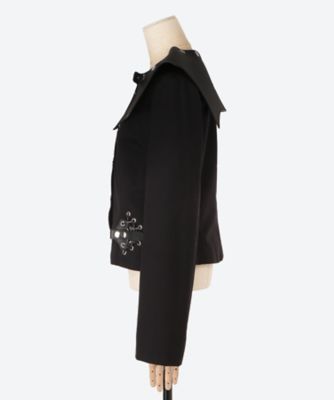 Chopova Lowena ジャケットM Chopova Lowena: Black Lunge Leather Jacket | SSENSE