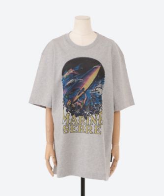 マリーン セル(Marine Serre)｜Moon Logo Ribbed Jersey Cut-Out
