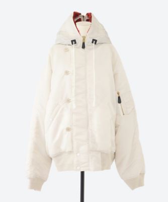 PETAL MOUTH HOOD BOMBER JACKET