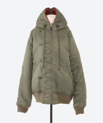 PETAL MOUTH HOOD BOMBER JACKET