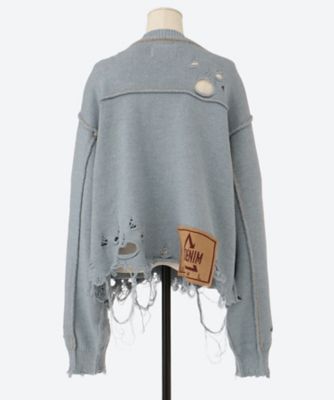 RECYCLE DENIM YARN CARDIGAN 53KN180