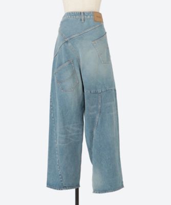 送料無料】DISTORTED CUTTING DENIM