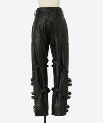 DOUBLET ダブレット　レザーバスケットパンツ　24AW04PT276 doublet(ダブレット) 24AW【LEATHER BASKETBALL PANTS】レザー