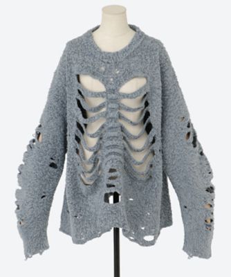 ＜doublet (Women)＞ＲＩＢＣＡＧＥ　ＫＮＩＴ　ＰＵＬＬＯＶＥＲ　２５ＡＷ６１ＫＮ１９２