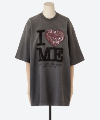 doublet (Women)/ダブレット I LOVE ME T―SHIRT 25AW51CS401 BLACK トップス【三越伊勢丹/公式】