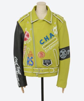 BREWED―DYED LEATHER RIDERS JACKET