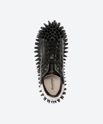 ☆珍しいダブルカッタウェイ LP? 新機能で魅力向上 送料無料】SPIKY LEATHER SNEAKER