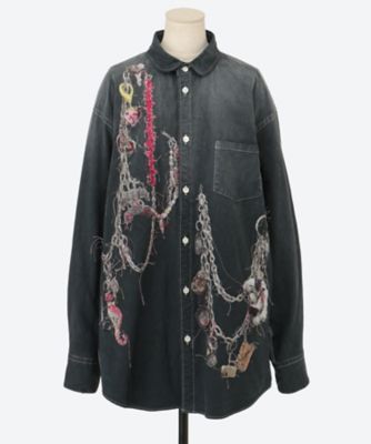 doublet エッフェル塔刺繍ジャージ ブラック doublet（ダブレット）の「doublet 『CHAOS EMBROIDERY