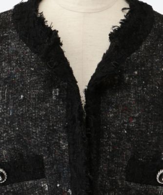 RECYCLED FELT TWEED―STYLE JACKET