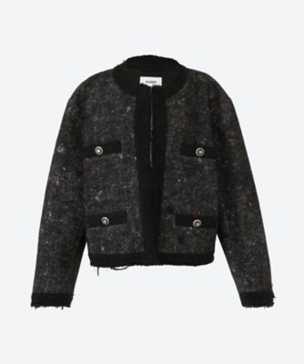＜doublet (Women)＞ＲＥＣＹＣＬＥＤ　ＦＥＬＴ　ＴＷＥＥＤ―ＳＴＹＬＥ　ＪＡＣＫＥＴ　２５ＡＷ２２ＢＬ２３３