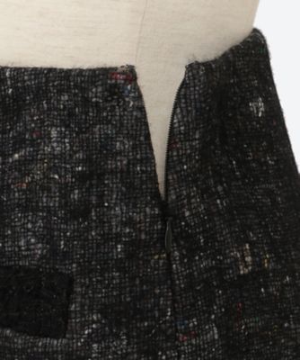 RECYCLED FELT TWEED―STYLE SKIRT 