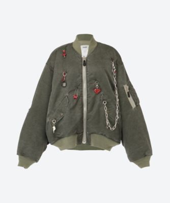 doublet (Women)/ダブレット ＫＥＹ　ＣＨＡＩＮ　ＤＥＣＯＲＡＴＥＤ　ＢＯＭＢＥＲ　ＪＡＣＫＥＴ　２５ＡＷ１８ＢＬ２２３