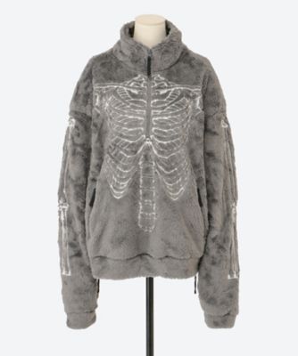 GLOW―IN―THE―DARK SKELTON FLEECE