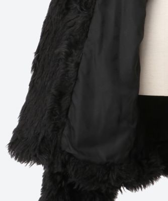 SINISTER MOUTH FAUX FUR JACKET