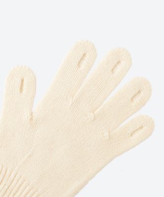 KNIT GLOVES WITH RHINESTONE
