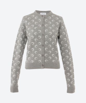 ＜MARINE SERRE (Women) ＞カーディガン　ｍａｒｉｎｅ２５ＦＷ／ＷＴＫ０１１