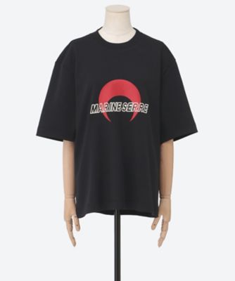 MARINE SERRE (Women) /マリーン セル カットソー UTT001 BLACK/RED トップス【三越伊勢丹/公式】