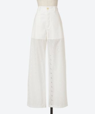 MARINE SERRE (Women) /マリーン セル パンツ marine25FW/UPA056 OFF WHITE パンツ・ズボン【三越伊勢丹/公式】