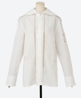 ＜MARINE SERRE (Women) ＞ブラウス　ｍａｒｉｎｅ２５ＦＷ／ＭＳＩ０４７