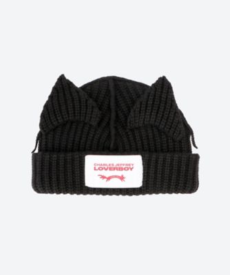 ＜CHARLES JEFFREY LOVERBOY (Women)＞ニット帽　ＣＨＵＮＫＹ　ＥＡＲＳ　ＢＥＡＮＩＥ　０５２１３０１０２