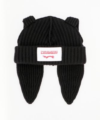 ＜CHARLES JEFFREY LOVERBOY (Women)＞ニット帽　ＣＨＵＮＫＹ　ＥＡＲＳ　ＢＥＡＮＩＥ　０５２１３０２０２