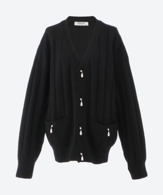 ATTACHMENT ブラック カーディガン サイズ2 ATTACHMENT 「ATTACHMENT」 ニットカーディガン 2 ブラック