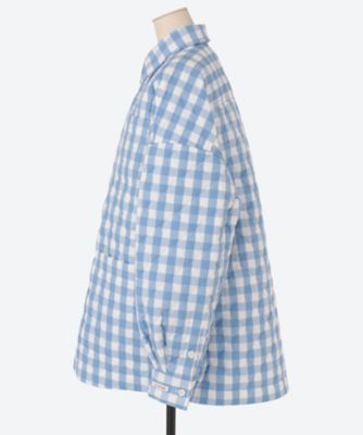 ＱＵＩＬＴＥＤ　ＧＩＮＧＨＡＭ　ＳＨＩＲＴ　ＢＬＯＵＳＯＮ　２５ＡＭＭ０２０２