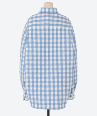 ＱＵＩＬＴＥＤ　ＧＩＮＧＨＡＭ　ＳＨＩＲＴ　ＢＬＯＵＳＯＮ　２５ＡＭＭ０２０２
