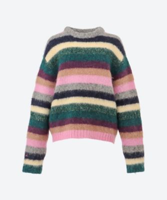 ERL (Women)/イーアールエル セーター UNISEX STRIPED ALPACA CREWNECK KNIT 11N002 MULTI トップス【三越伊勢丹/公式】