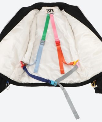 MULTI COLOR ZIP BOMBER JACKET 