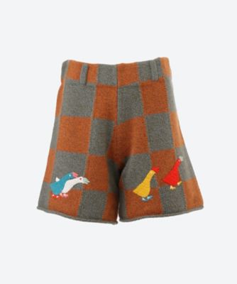 ZIP SHORT PANTS SKULL PRINT