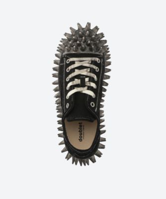 DIRTY SPIKE TOE CAP CANVAS SNEAKER