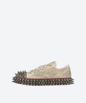 DIRTY SPIKE TOE CAP CANVAS SNEAKER