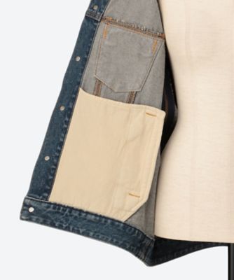 FILLETED ZIP DENIM JACKET 6S