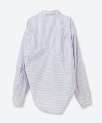 doublet ダブレット ストライプ ハーネス付きシャツ FILLETED ZIP SHIRT 6S／26SS06SH167