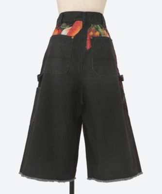 VEGETABLE EMBROIDERY CUT―OFF PANTS