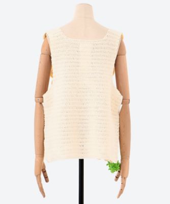 SLICED CARROT CROCHET TANK