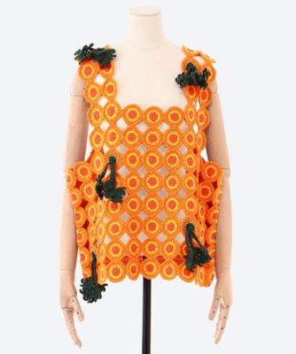 SLICED CARROT CROCHET TANK