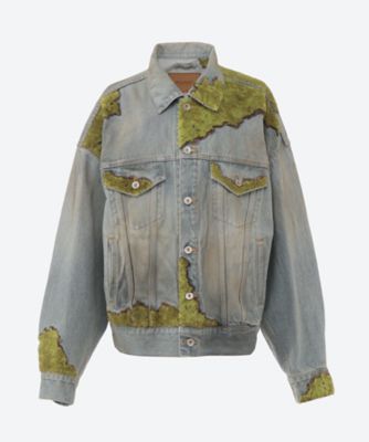 ＜doublet (Women)＞ＭＯＳＳ―ＧＲＯＷＮ　ＷＯＯＤ　ＤＥＮＩＭ　ＪＡＣＫＥＴ　６Ｓ／２６ＳＳ２０ＢＬ２５０